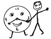 Hands in hand with a friendly clock!